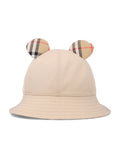 Burberry girls Bear bucket hat Honey Cotton