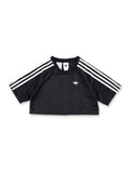 Adidas Originals black cropped t-shirt for kids Black/white Polyster Tshirt