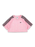 Adidas Originals pink cropped t-shirt for kids Light Polyster Tshirt