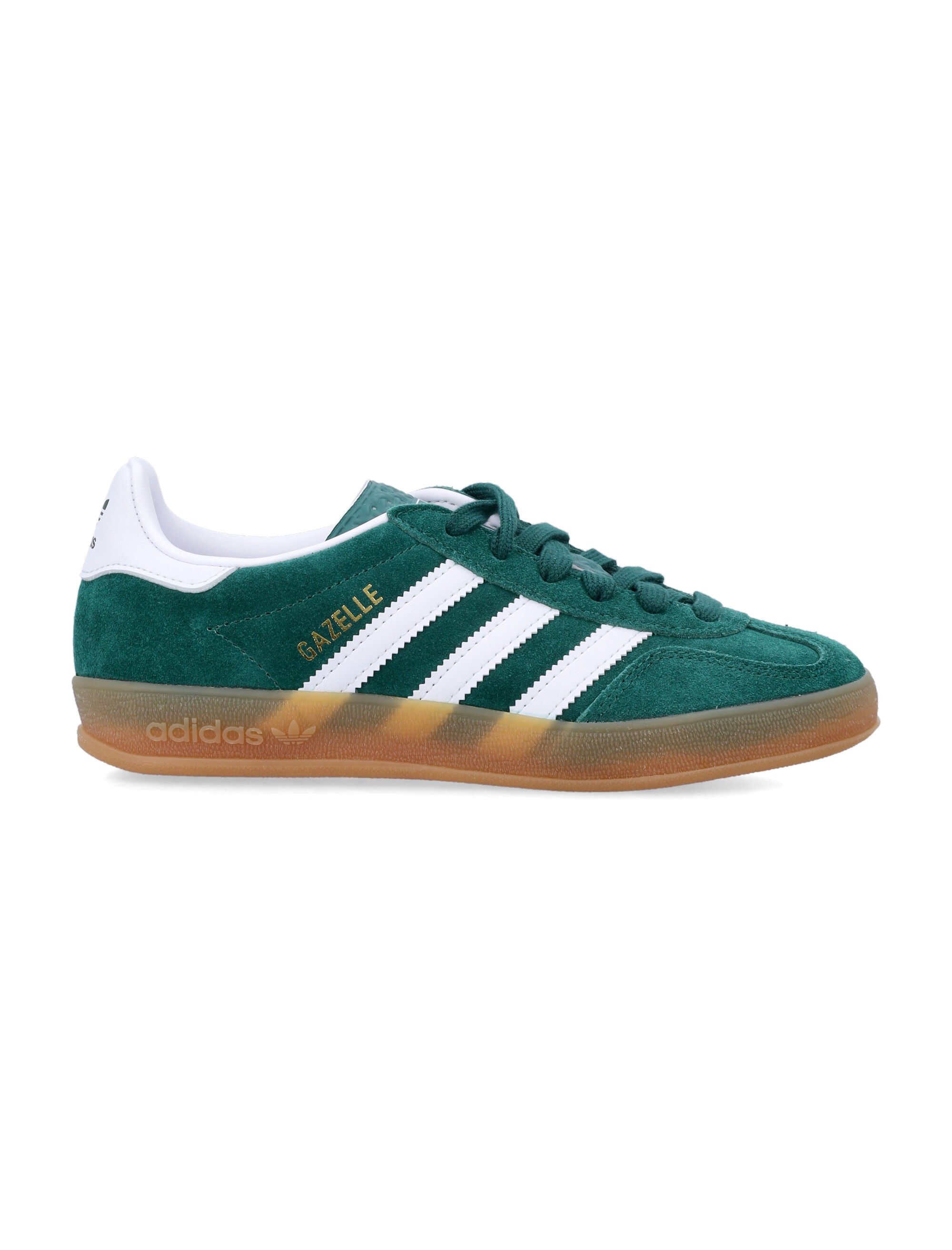adidas Kids Gazelle Indoor green suede sneakers Green/white Upper
