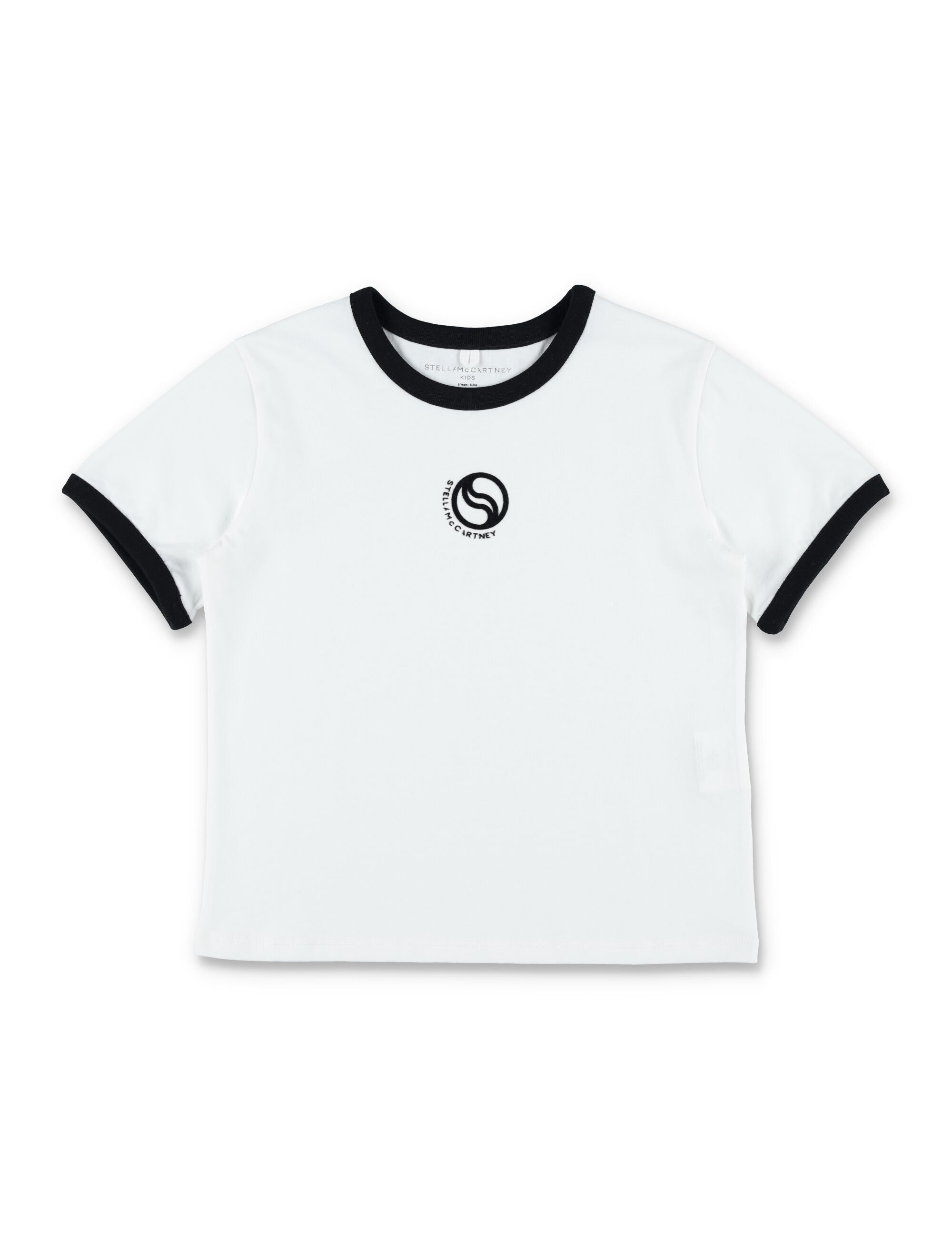Stella McCartney Kids new logo t-shirt Ivory Cotton