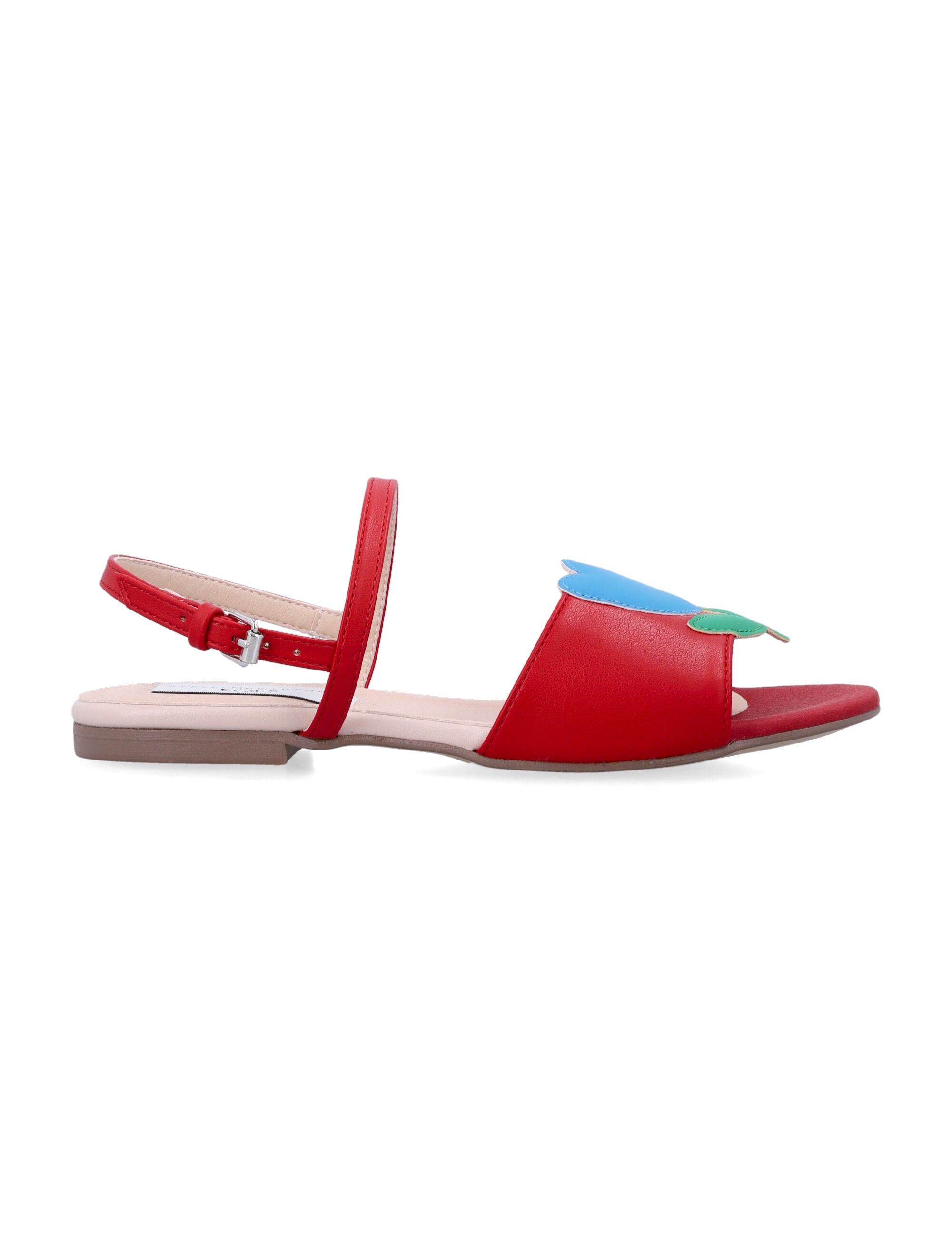 Stella McCartney Kids multicolor flowers sandals Red Polyurethane