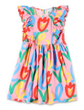 Stella McCartney Kids graphic Love dress for girls Rosa Viscose