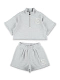 Stella McCartney top and shorts set for kids Grigio Cotton