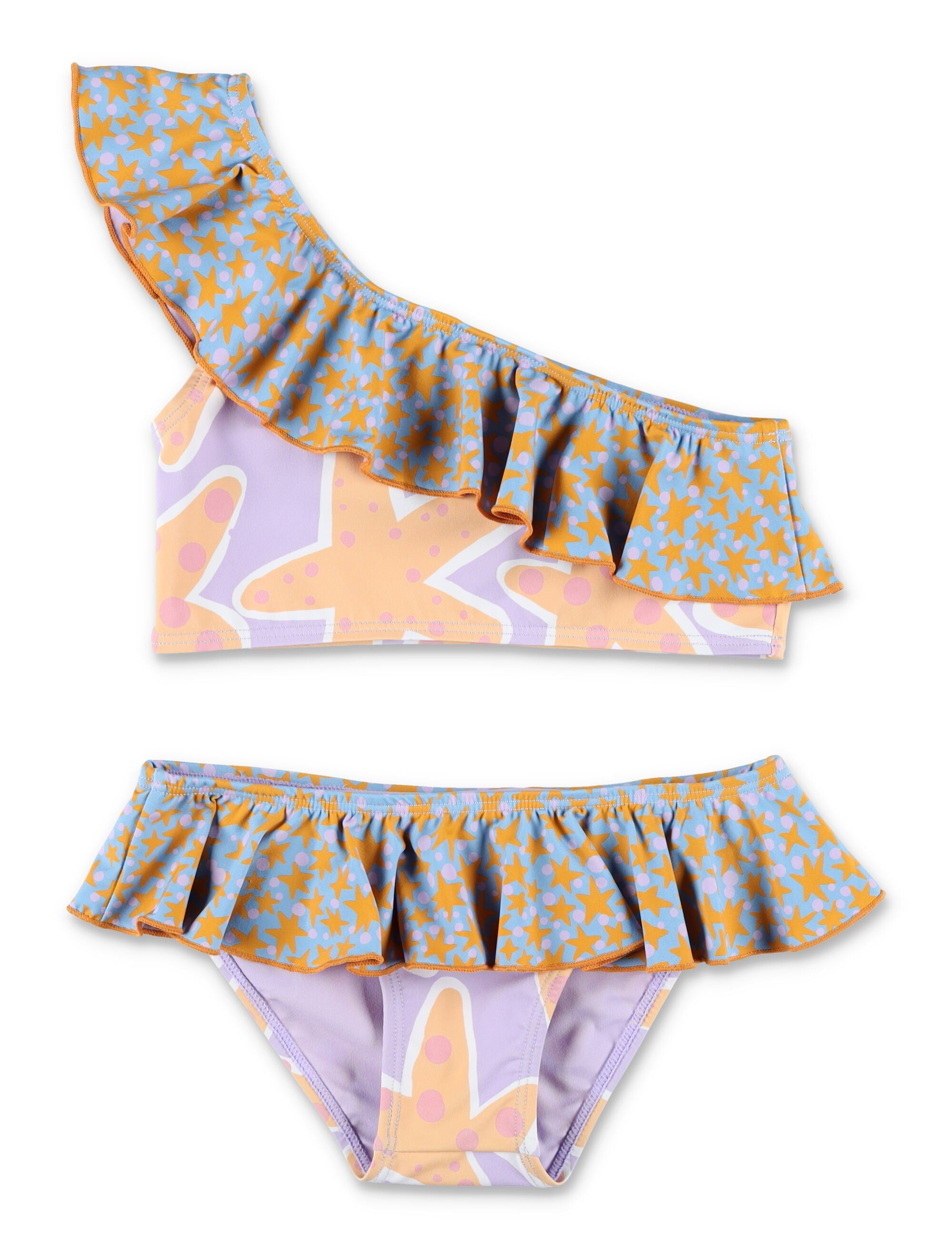Stella McCartney Kids one-shoulder star bikini for girls Lilla Polyamide