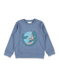 Stella McCartney Kids Whale graphic sweatshirt Blue Cotton