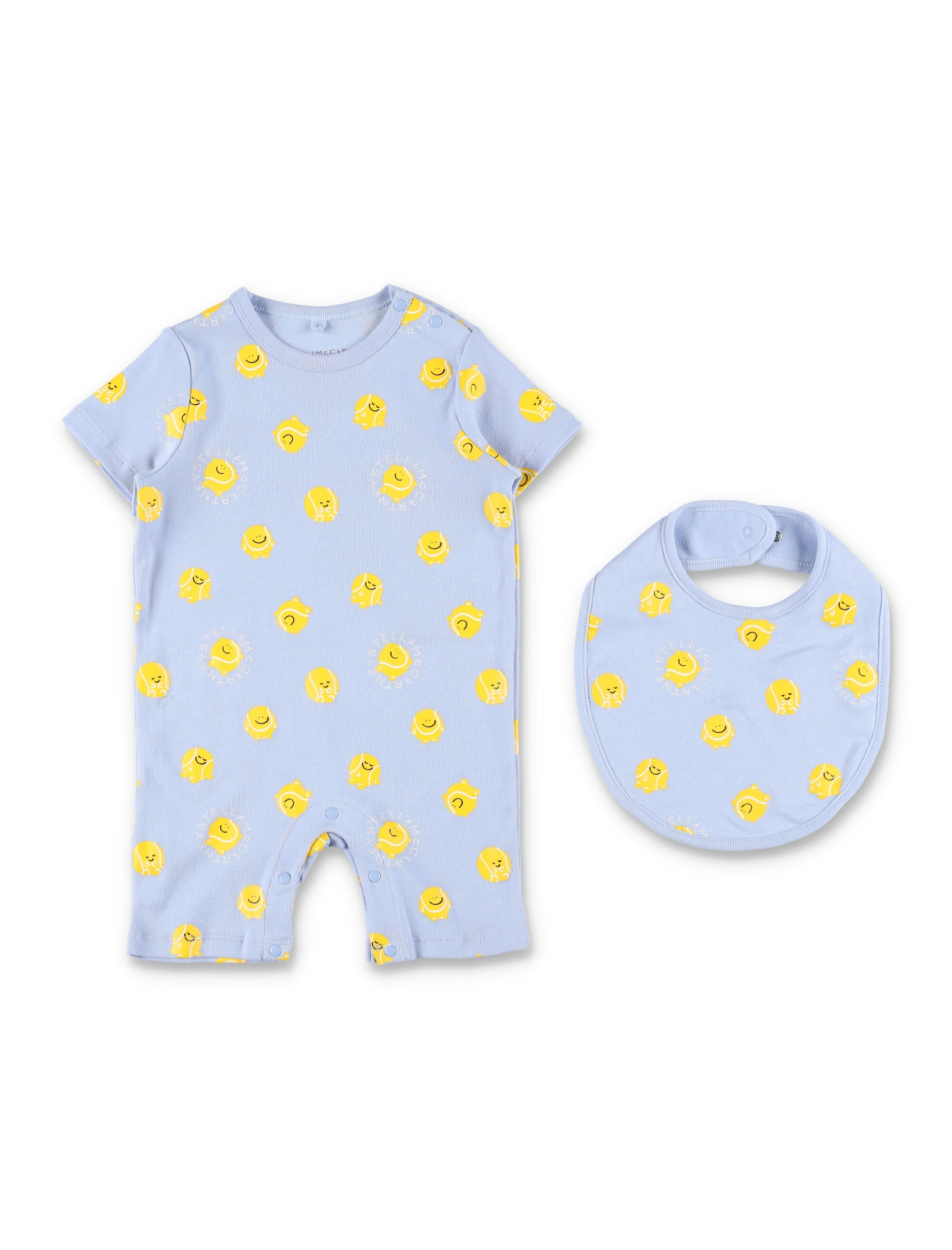 Stella McCartney Kids tennis print set for newborn Celeste Cotton