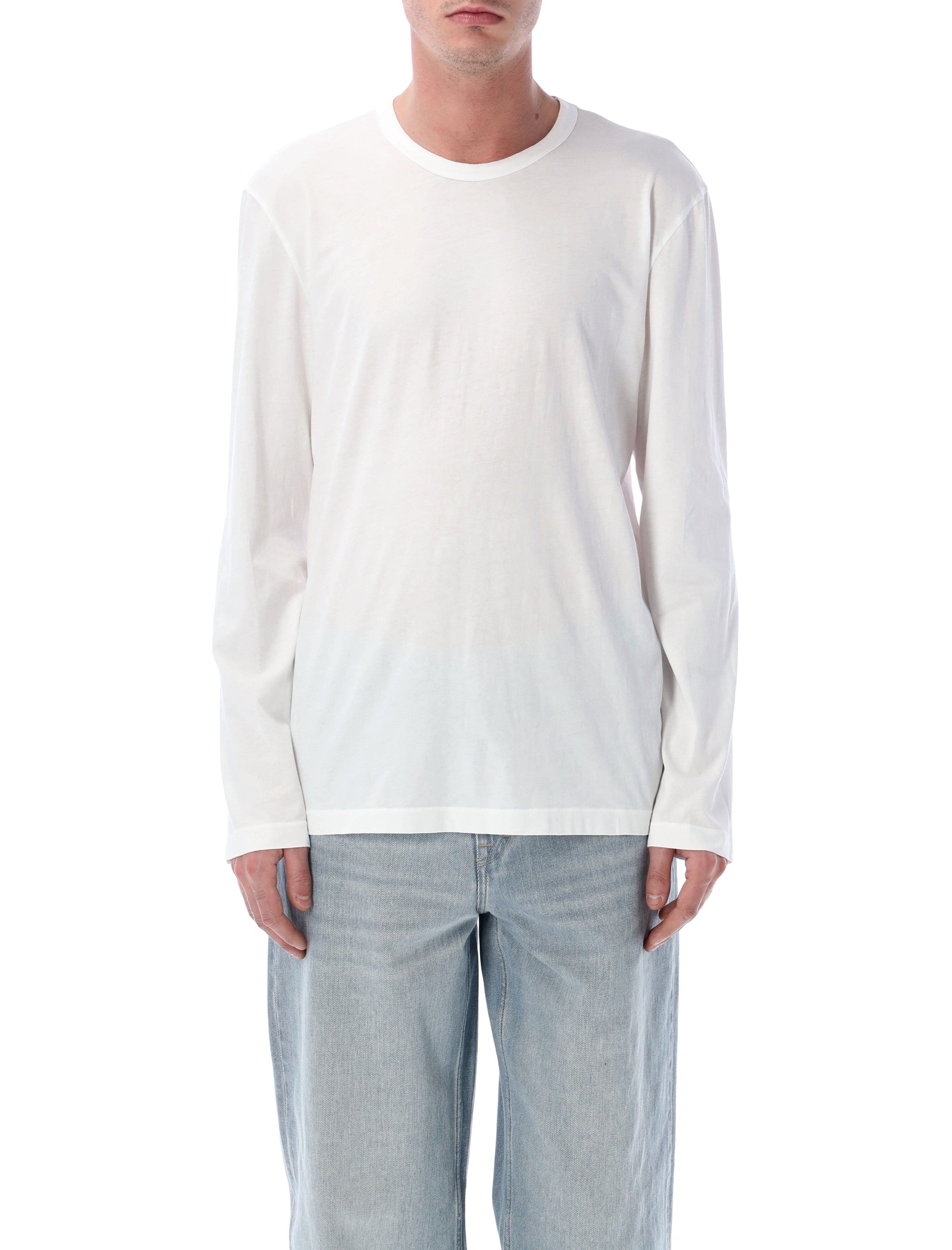James Perse cotton long sleeve t-shirt White Tshirt
