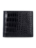 Tom Ford black croc-effect leather bi-fold wallet Upper