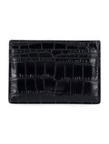 Tom Ford croco embossed leather cardholder Black Upper
