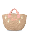Chloé x Mifuko paper fiber kids tote bag Beige