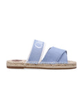 Chloé kids espadrille sandals Denim Blue Textile Sole