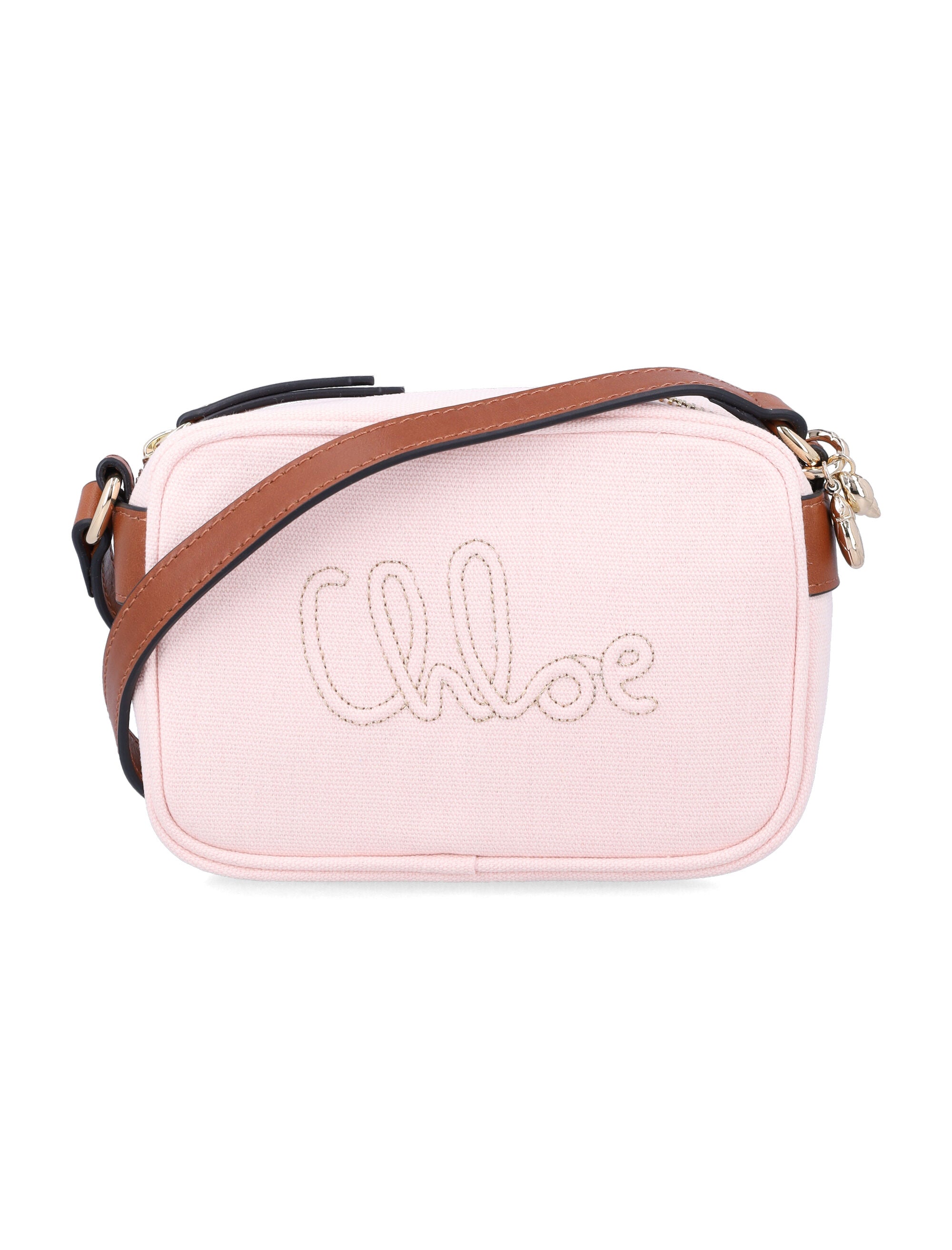 Chloé kids crossbody bag Pink Cotton Trim Shoulder