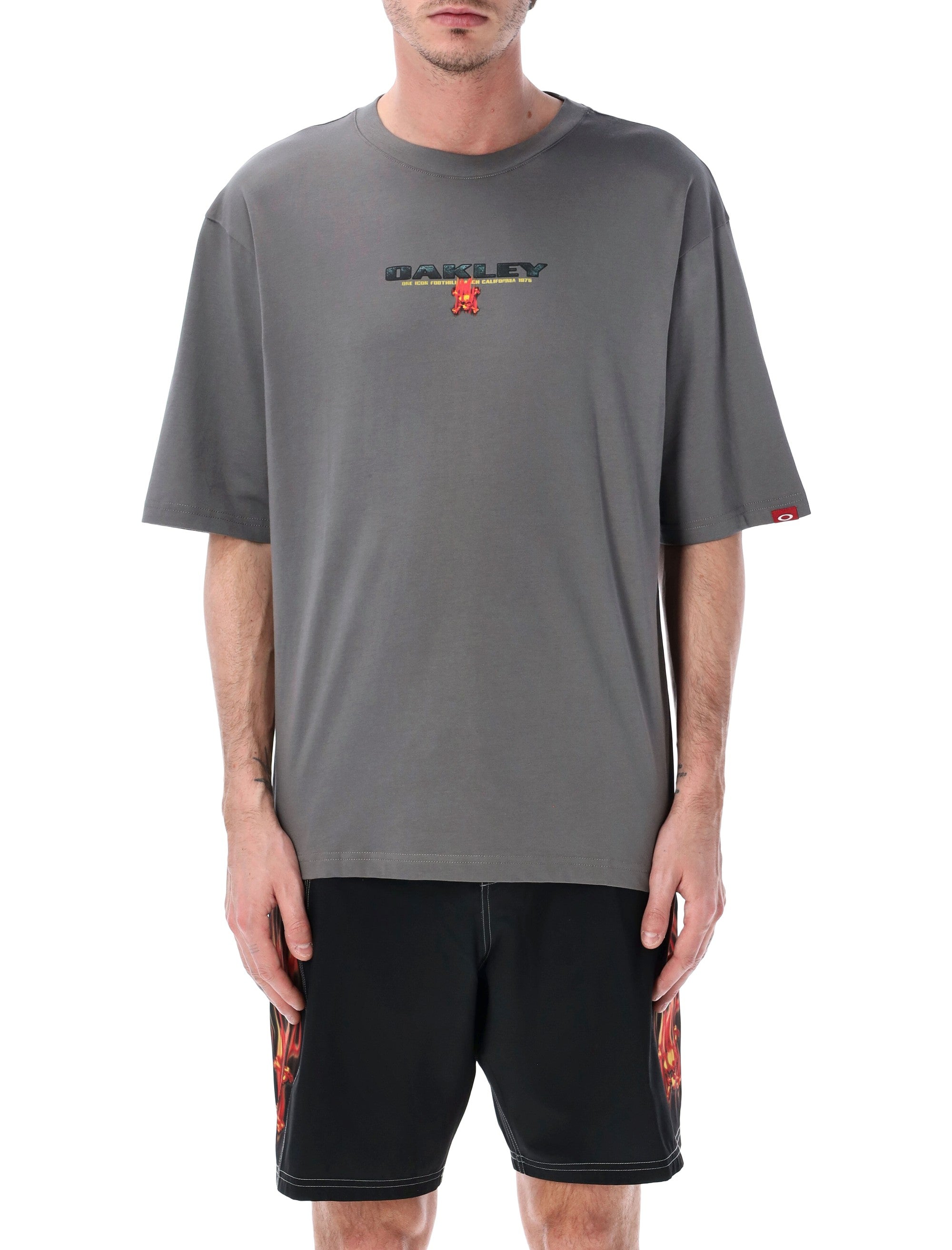 Oakley Flame F&b Cotton T-Shirt Granite Gray