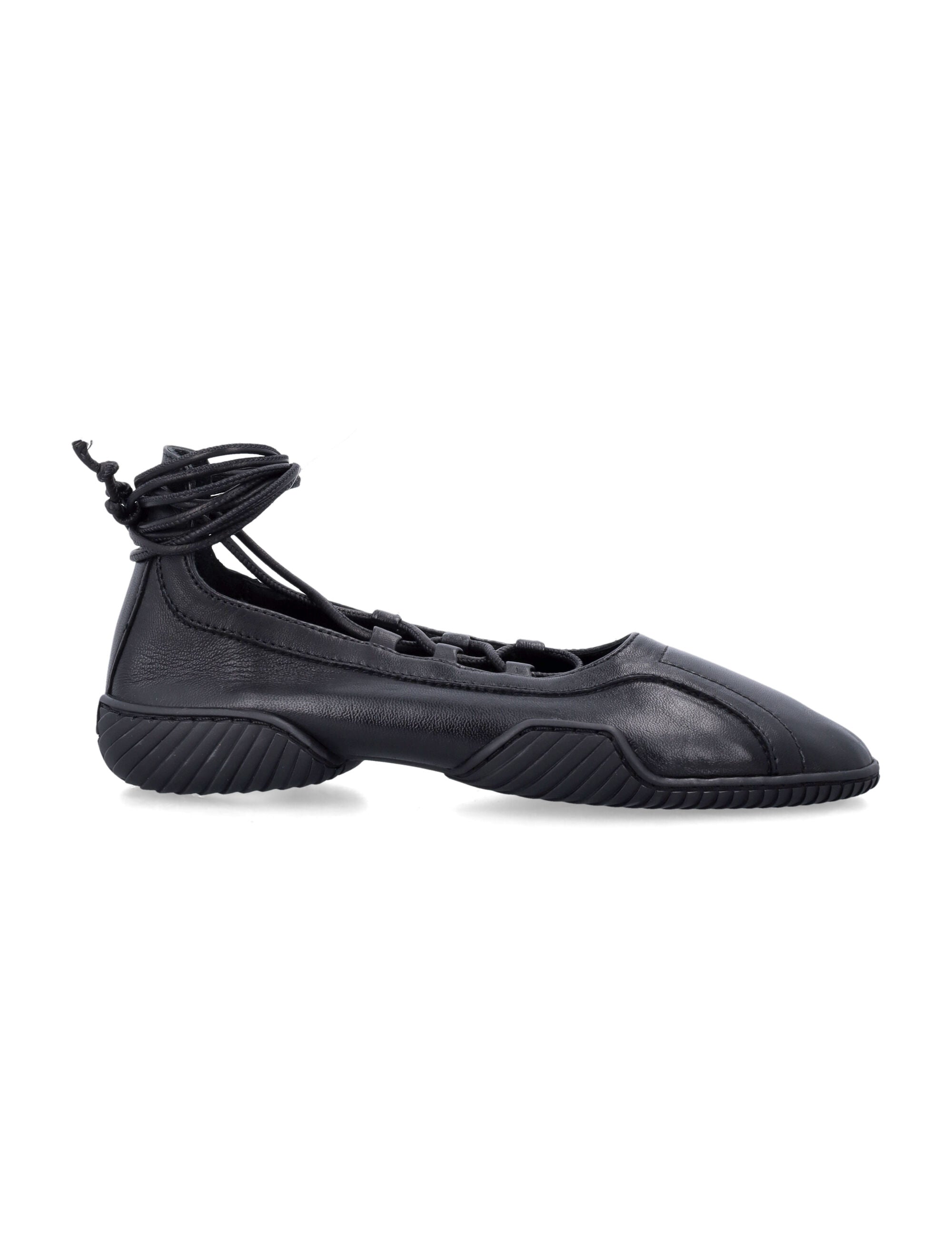 Miista leather Averie Ballerinas Black Flat Shoes
