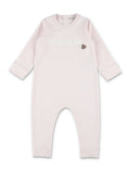 Moncler logo cotton baby grow Pink Jumpsuit