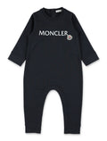 Moncler logo cotton baby grow Navy Jumpsuit