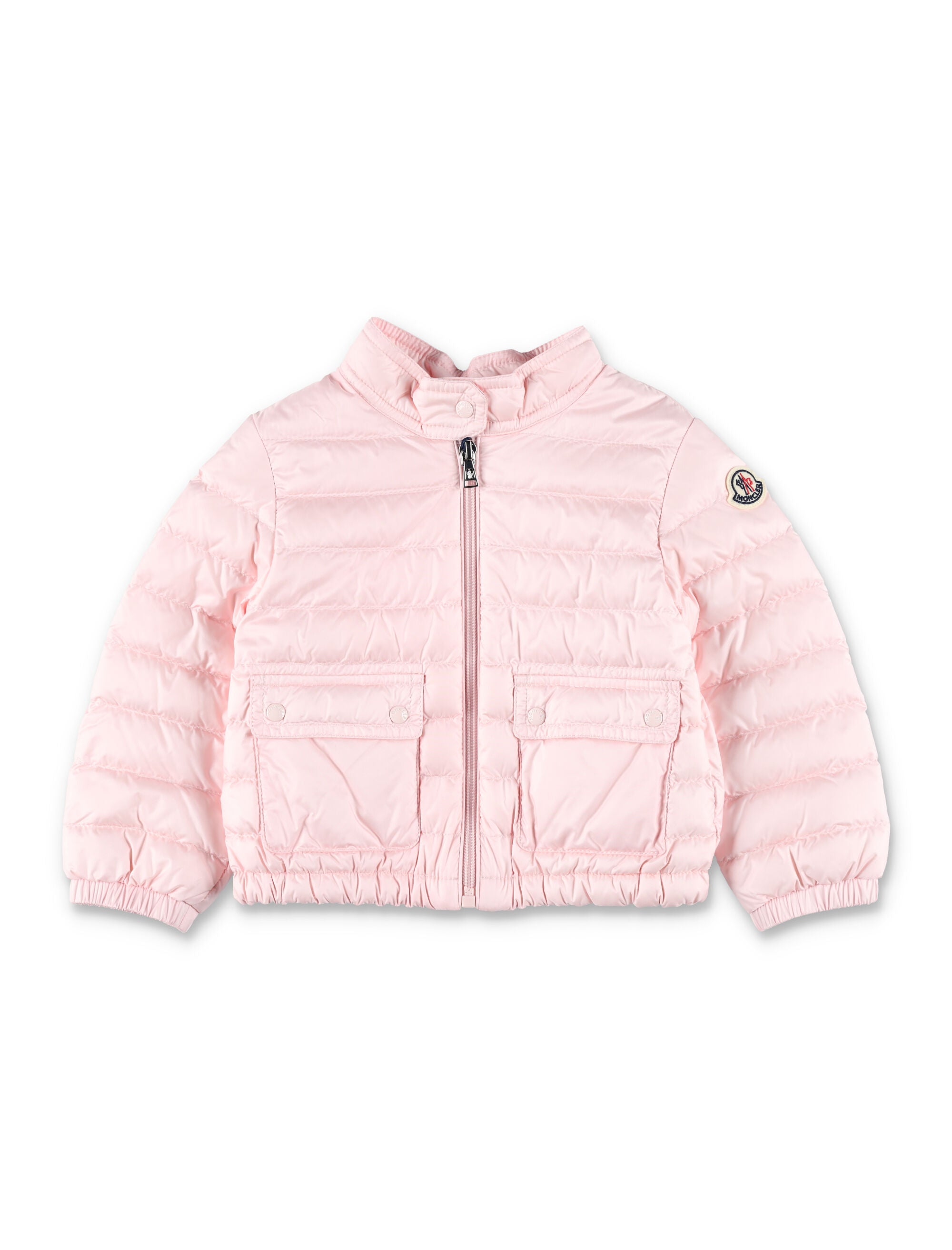 Moncler Lans girls down jacket Pink Polyamide Lining