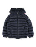 Moncler Dilar hooded down jacket for kids Navy Polyamide Lining