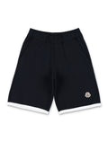 Moncler cotton jersey shorts for boys Navy