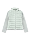 Moncler padded front wool cardigan for kids Green Polyamide