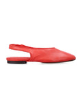 Soeur Emmett soft lambskin slingbacks Red Lamb Leather Flat Shoes