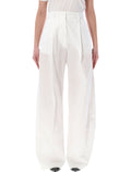 The Latest Billie Poplin Pants White Cotton