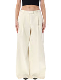 The Latest Deva cotton tailored pants Cream