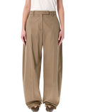The Latest Dina tailored pants Cognac Cotton
