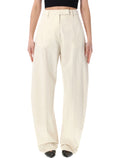The Latest Dina Tailored Pants Cream Cotton