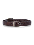 Low Classic Leather Two-Way Buckle Belt Brown Cow