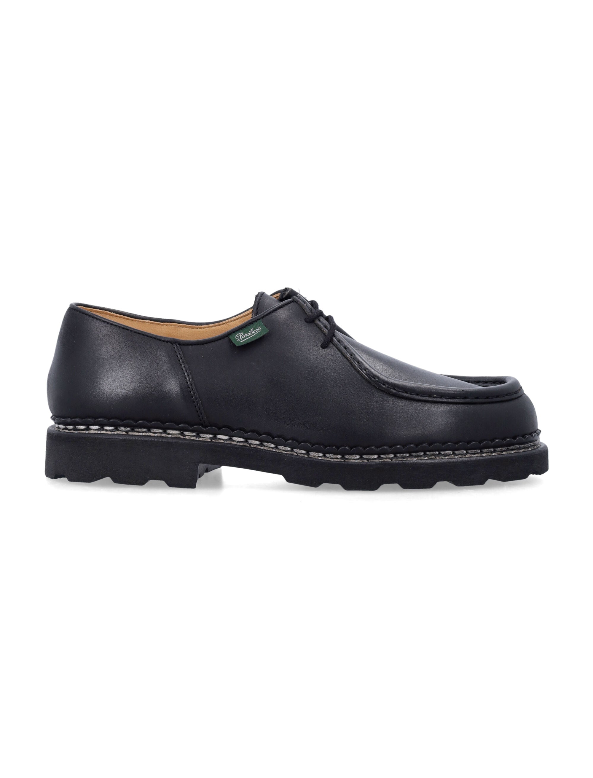 Paraboot Michael Black Leather Shoes Calf Sole Laced