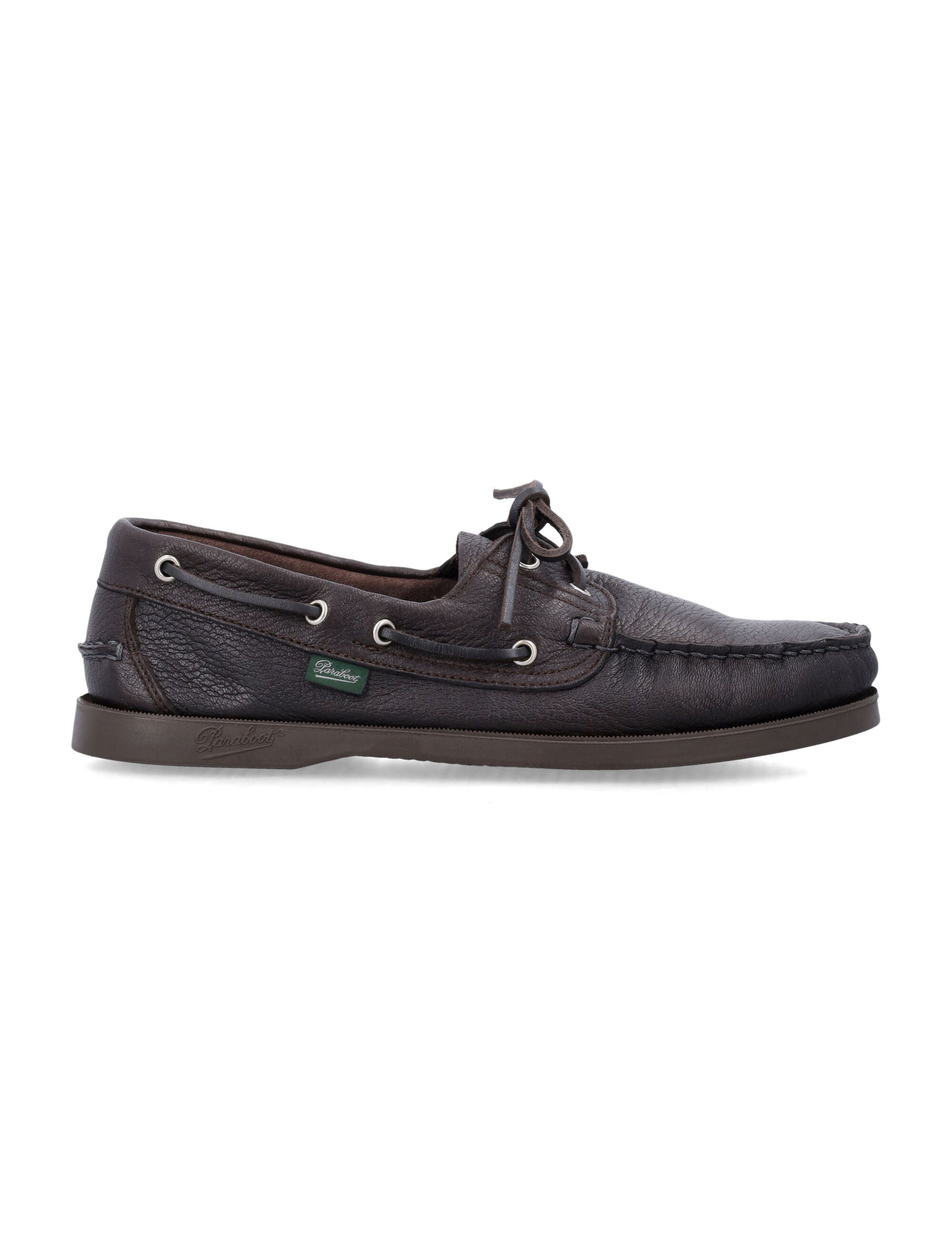 Paraboot Barth Leather Blake-Stitched Shoes Cerv Maroon Deer Sole Loafers