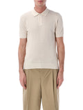 Roberto Collina mesh cotton polo Ecru T-shirt