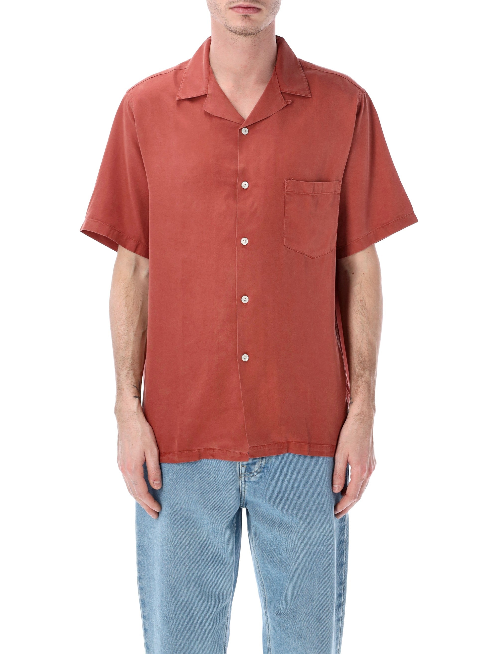 Portuguese Flannel Dogtown tencel shirt Terra Cotta