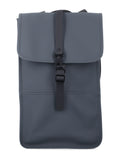 Rains Waterproof Backpack with Laptop Pocket Dark Grey Polyester Coating
