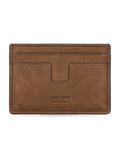 Tom Ford nubuck card holder Olive Brown Upper Cardholder
