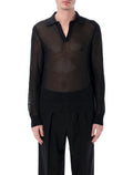 Tom Ford cotton and silk mesh sweater Black