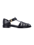Churchs Kelsey Calf Leather Black Sandals Upper