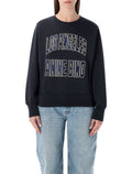 Anine Bing Harry Shrunken black sweatshirt Vintage Cotton