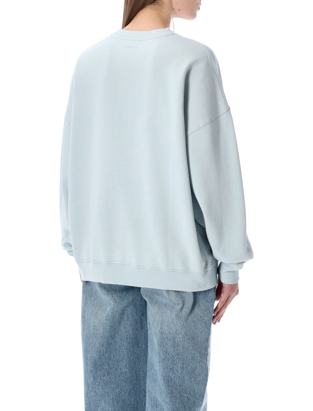 Miles light blue cotton sweatshirt Anine Bing