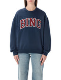 Trenton sweatshirt Anine Bing Dark Blue Cotton