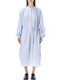 Loulou Vitti cotton poplin dress Strom Light Blue