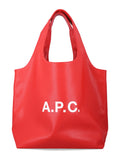 A.P.C. Ninon tote bag with logo Red Polyurethane
