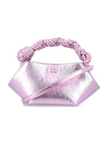 GANNI metallic mini Bou Bag Silver Pink Polyurethane Shoulder