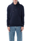 Ami Paris de Cœur cotton hoodie Navy Sweatshirt