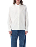 Ami Paris cotton de Coeur shirt White