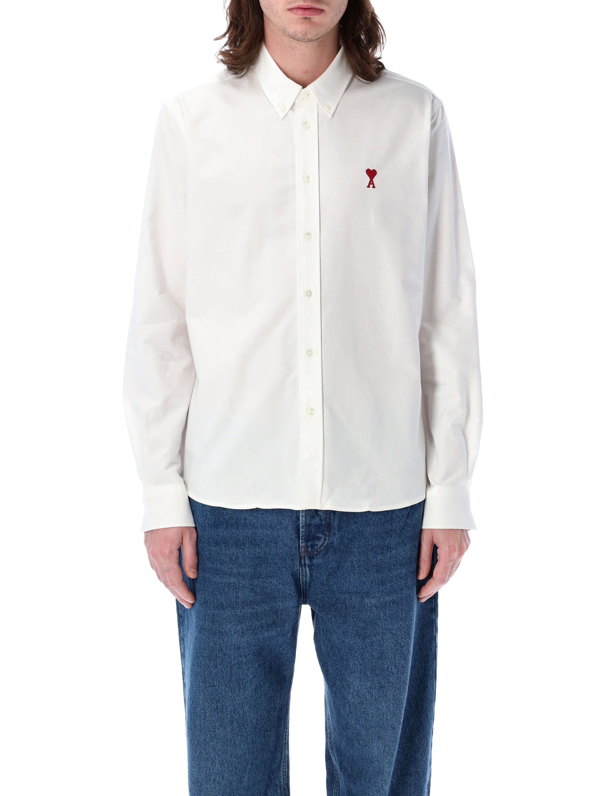 Ami Paris cotton de Coeur shirt White