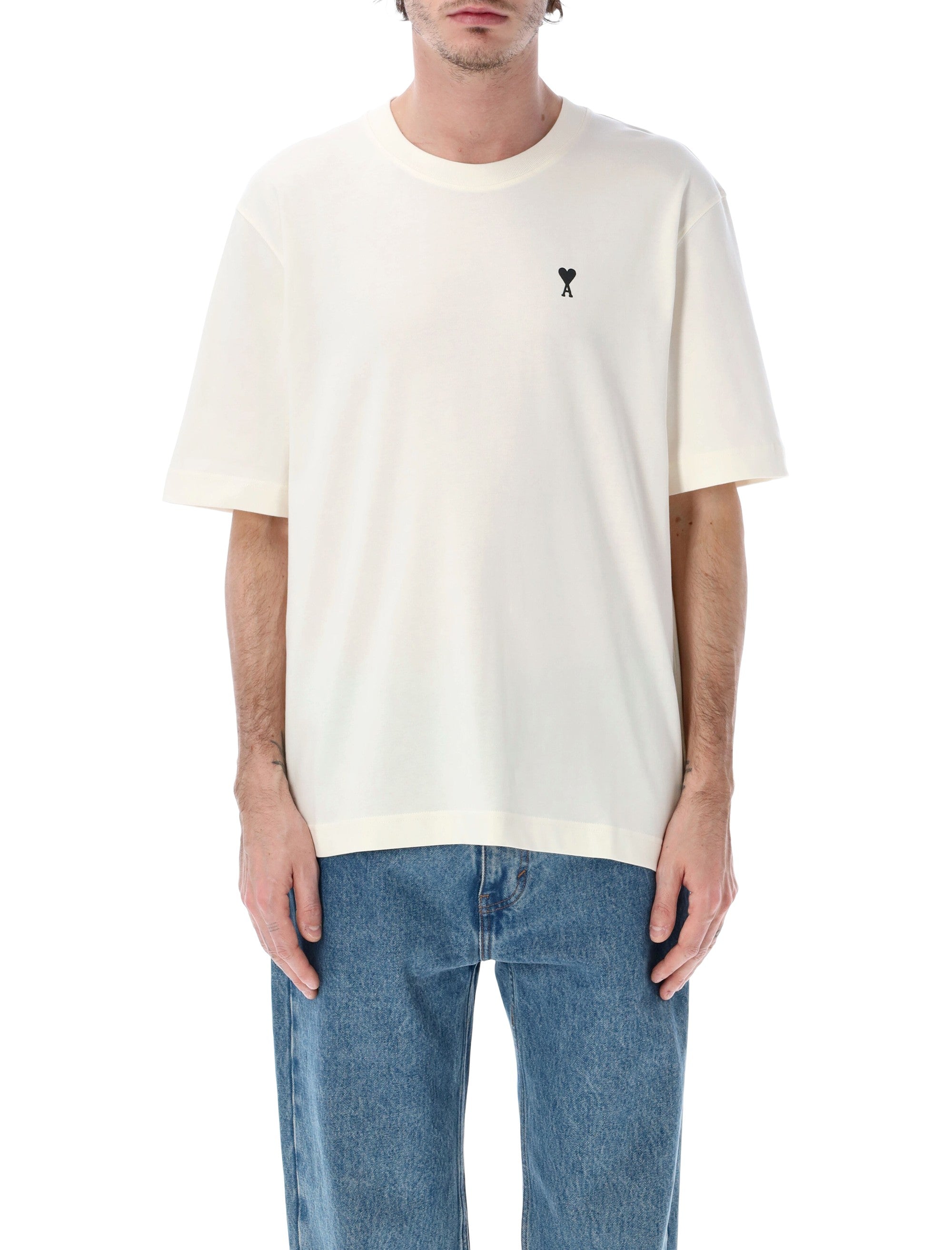 Ami Paris Place Des Victoires tee White Cotton Tshirt