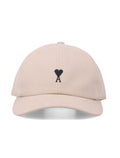 Ami Paris De Coeur cap Beige Cotton Hat